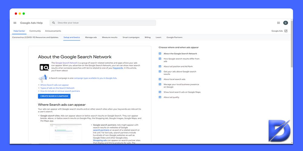google search network