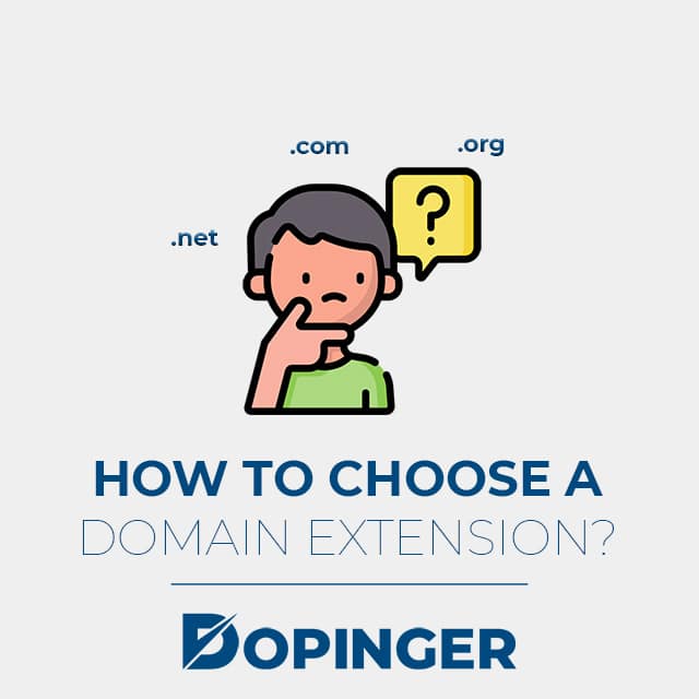 how to choose a domain extension