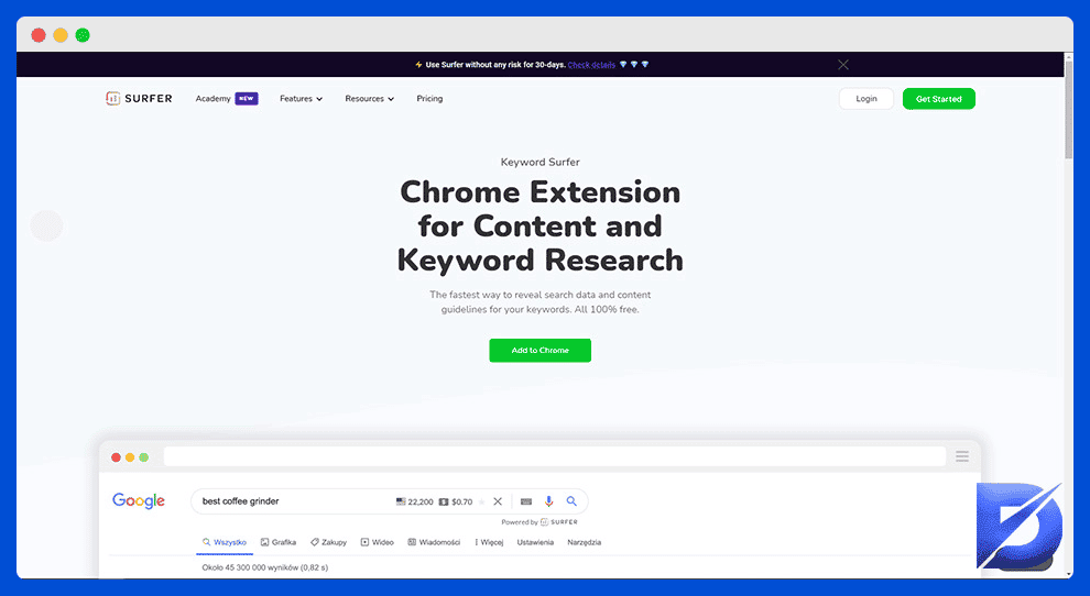 Keyword Surfer - SEO Chrome Extension