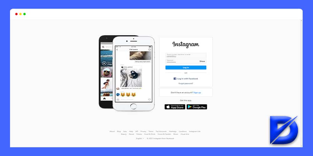 username and password