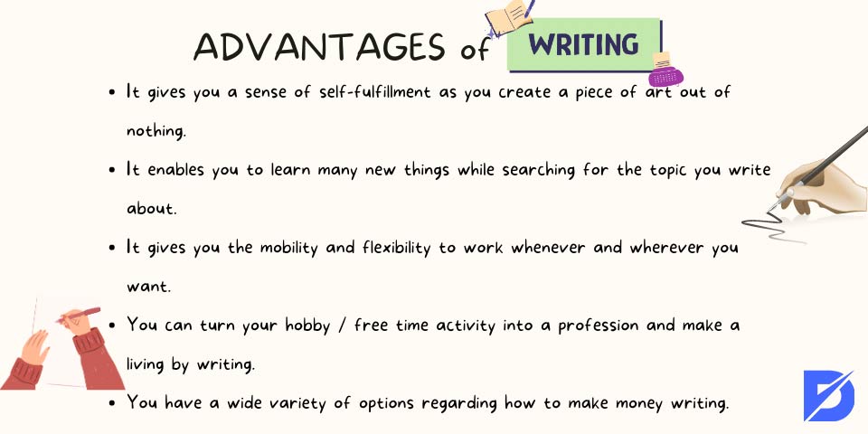 advantages of writing