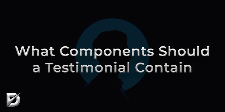 what components should a testimonial contain