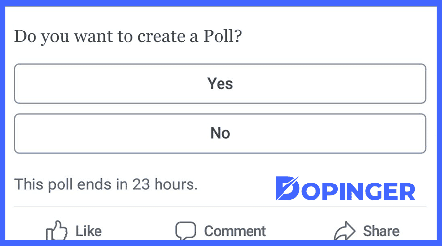 create a facebook poll