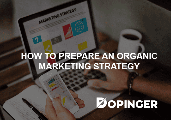 prepare organic marketing strategy