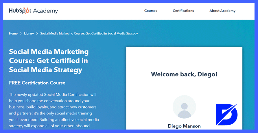 hubspot social media marketing course