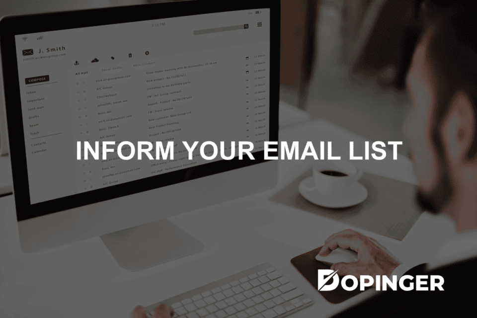 inform your email list