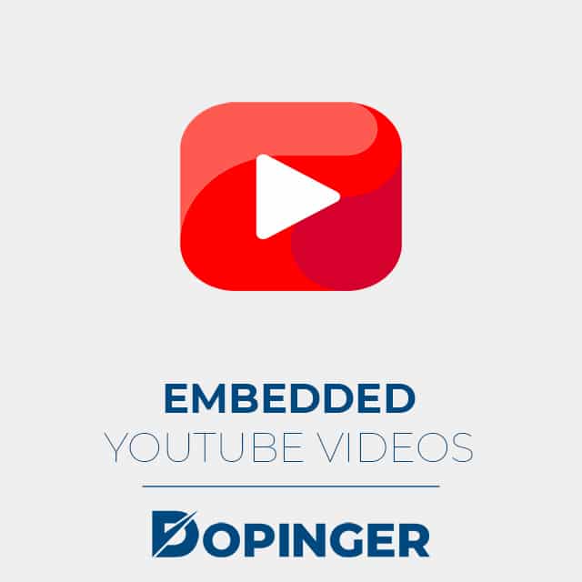 use embedded youtube videos