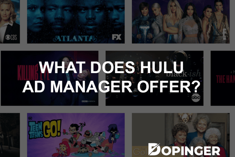 what does hulu ad manager offer