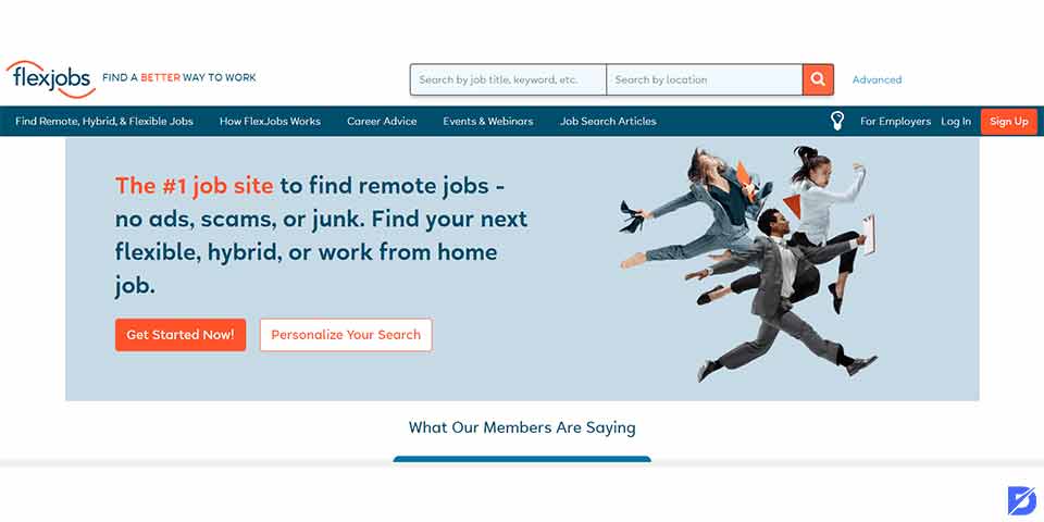 FlexJobs freelance website