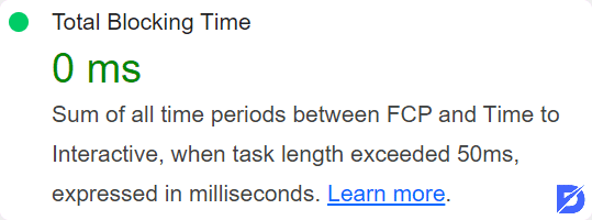 Total Blocking Time (TBT)