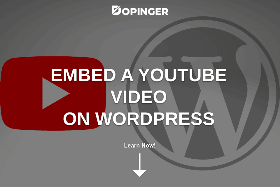How to Embed A Youtube Video In WordPress?