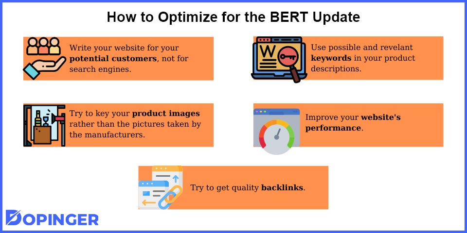 how to optimize for the bert update