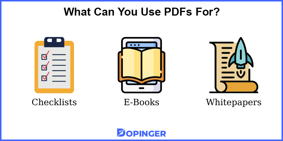 what can you use pdfs for