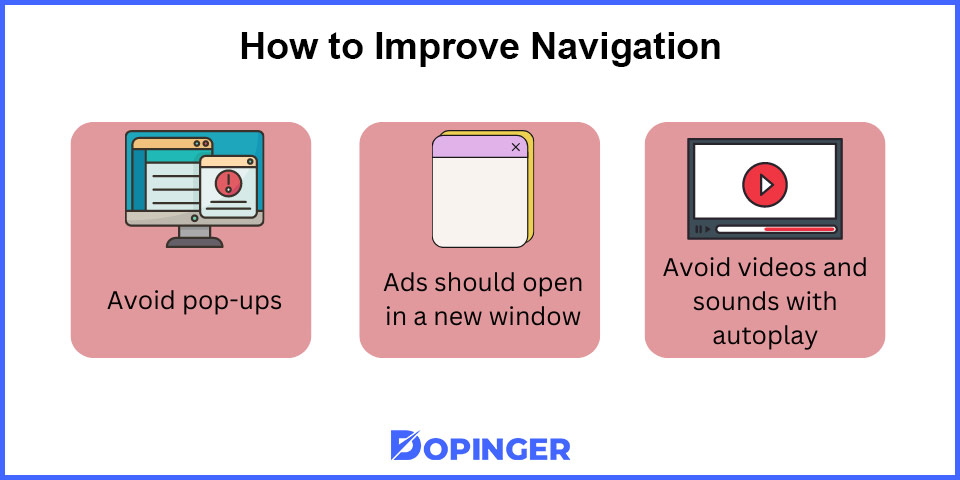 how to improve navigation