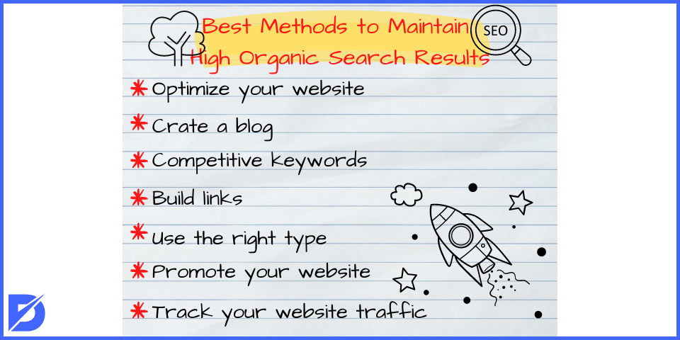 best methods to maintain high organic search results