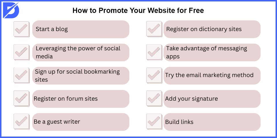 how to promote your website for free