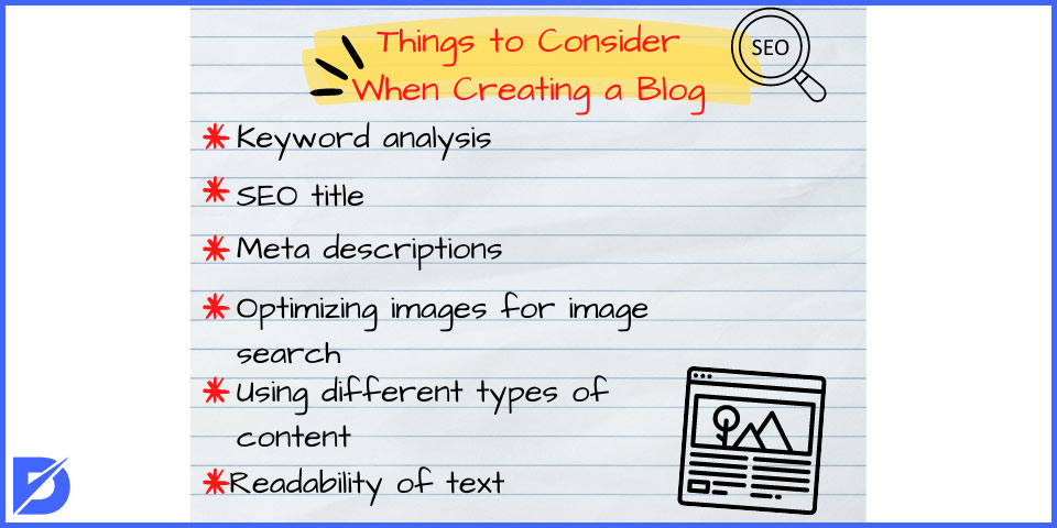 things to consider when creating a blog