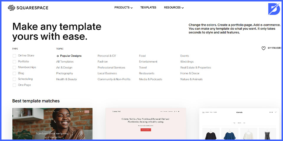 squarespace templates