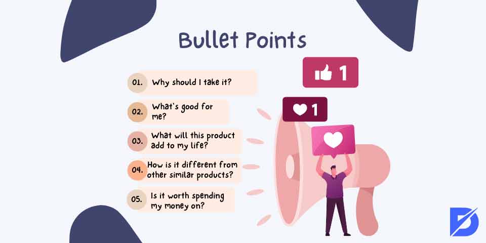 bullet points