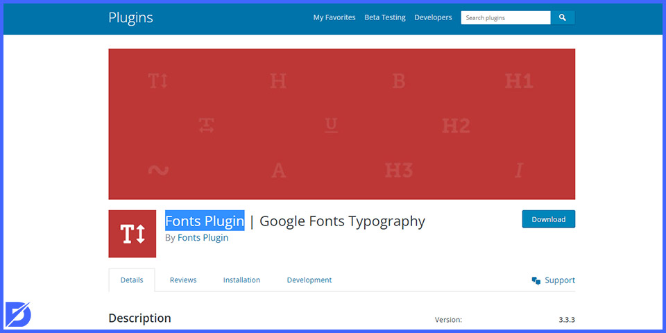 fonts plugin