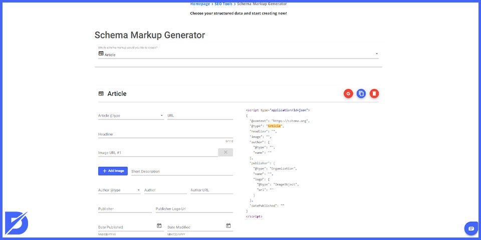 schema markup generator