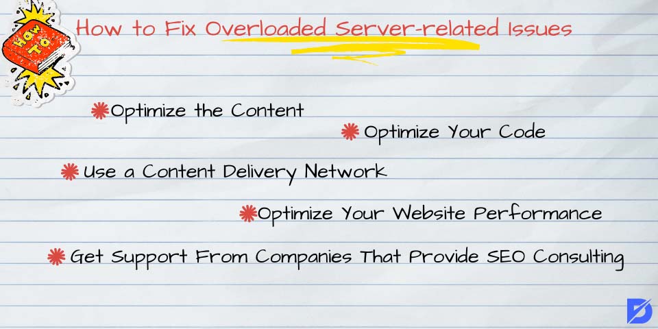 how to fix overloaded server-related issues