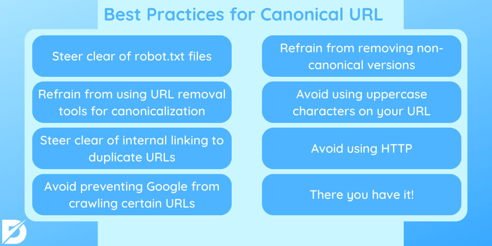 best practices for canonical url