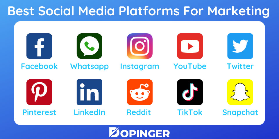 best social media platforms for marketing