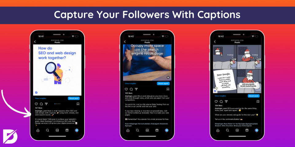 capture your followers with captions