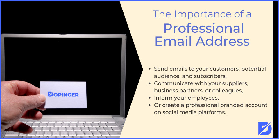 create a professional email address
