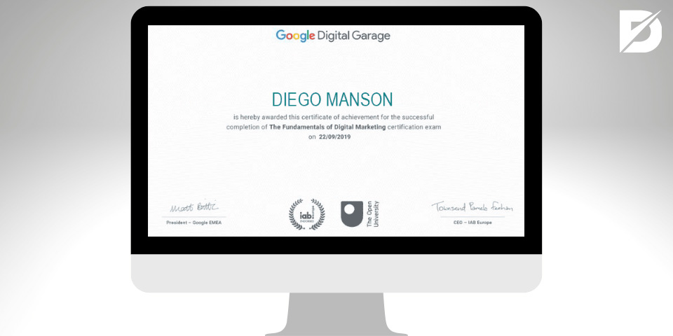 google digital marketing certificate