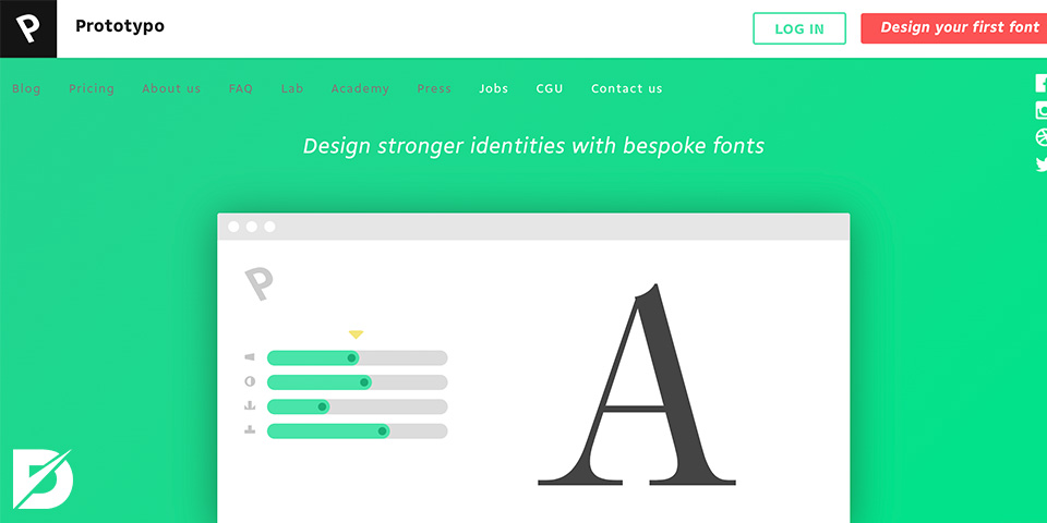 prototypo online font generator