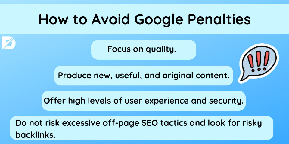 how to avoid google penalties