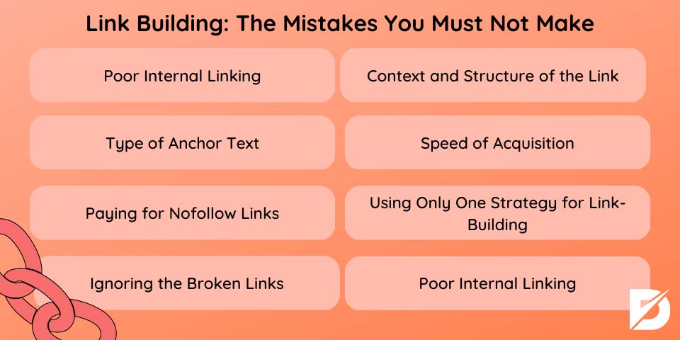 link building mistakes to avoid