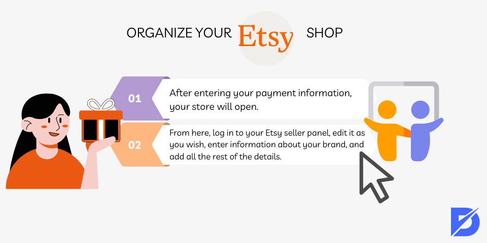 organize your Etsy shop
