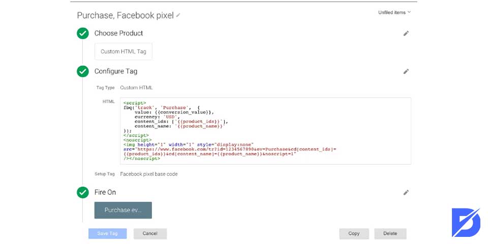 connect Facebook Pixel and Google Tag Manager