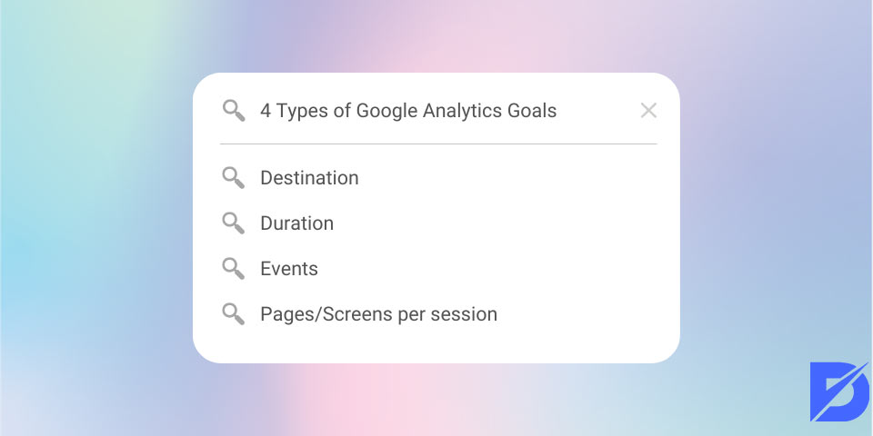 Google Analytics conversions types