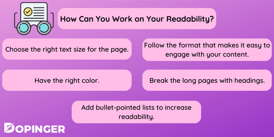 how can you work on your readability