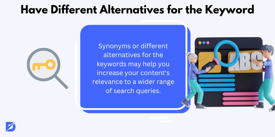 use alternative keywords