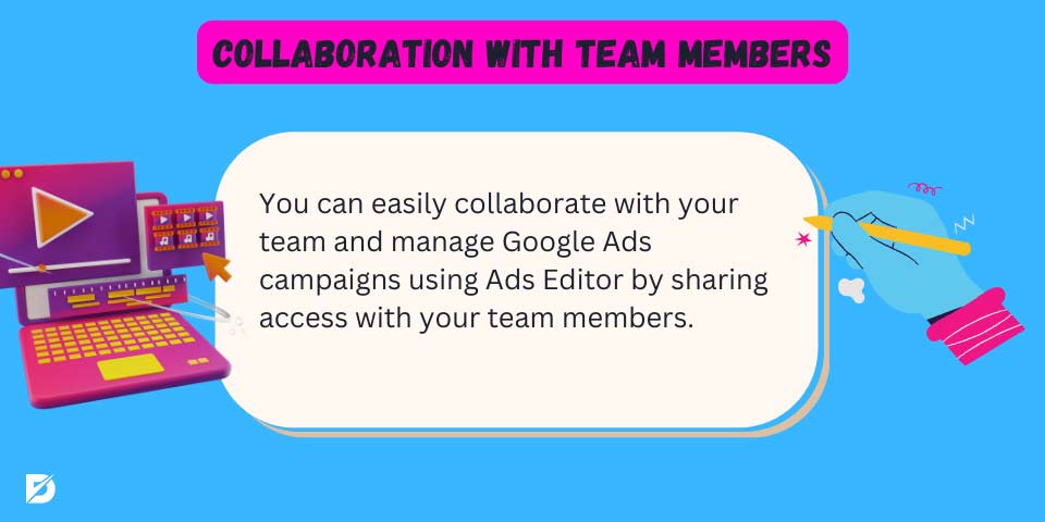 collaboration with team members