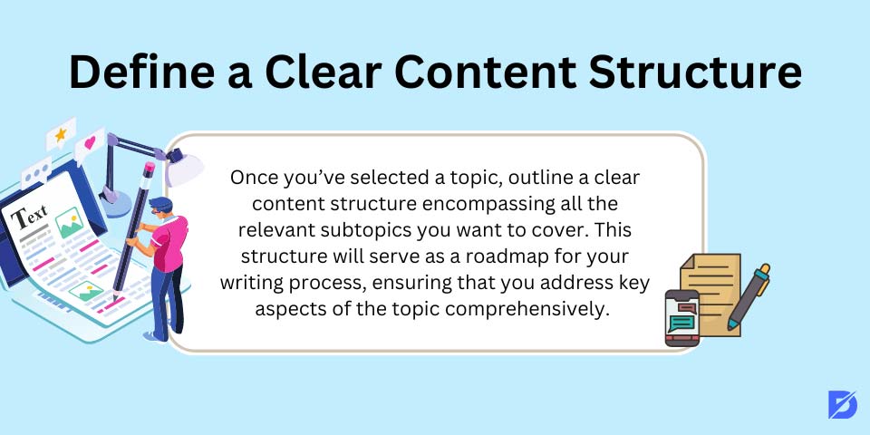 define a clear content structure for topic based SEO