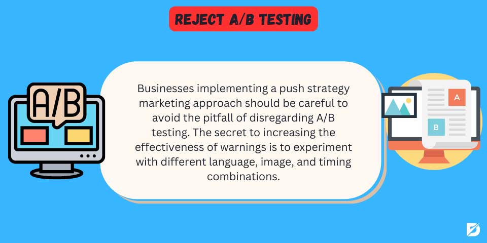 reject A/B testing for push marketing