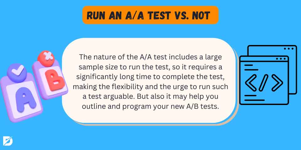 run a/a test or not