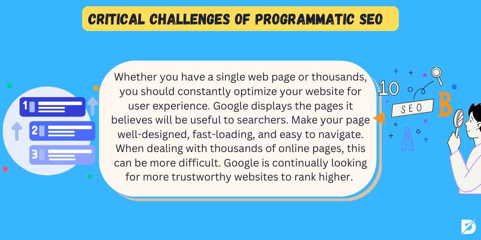 critical challenges of programmatic SEO
