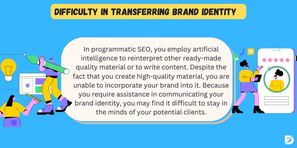 difficulty in transferring brand identity because of programmatic SEO