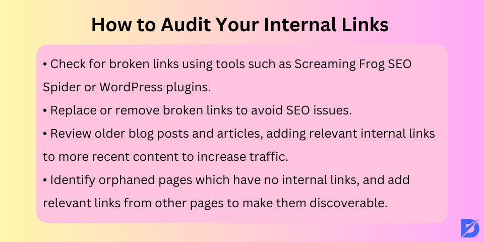 how to audit your internal links