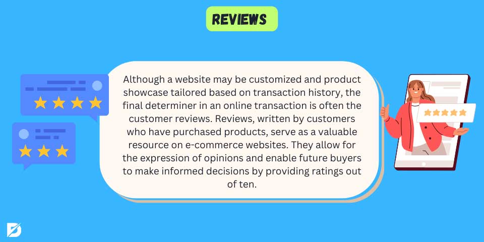 reviews section for ecommerce product page