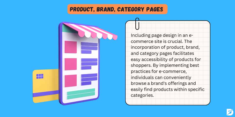 product, brand, category pages