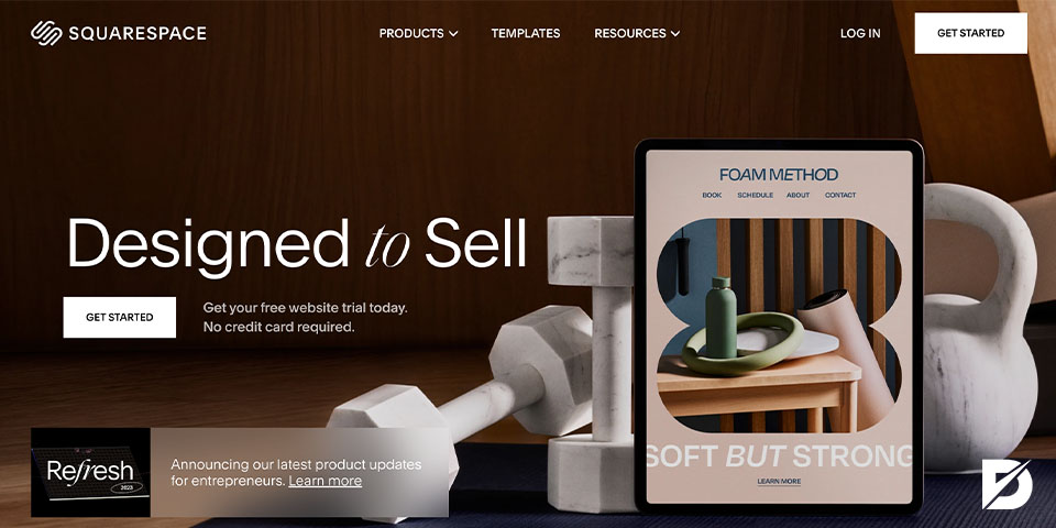 squarespace homepage