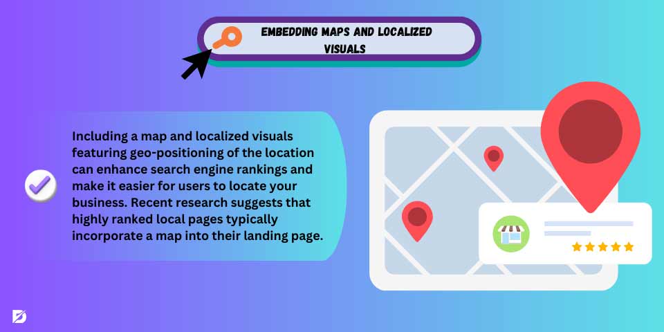 embedding maps and localized visuals as local SEO strategy